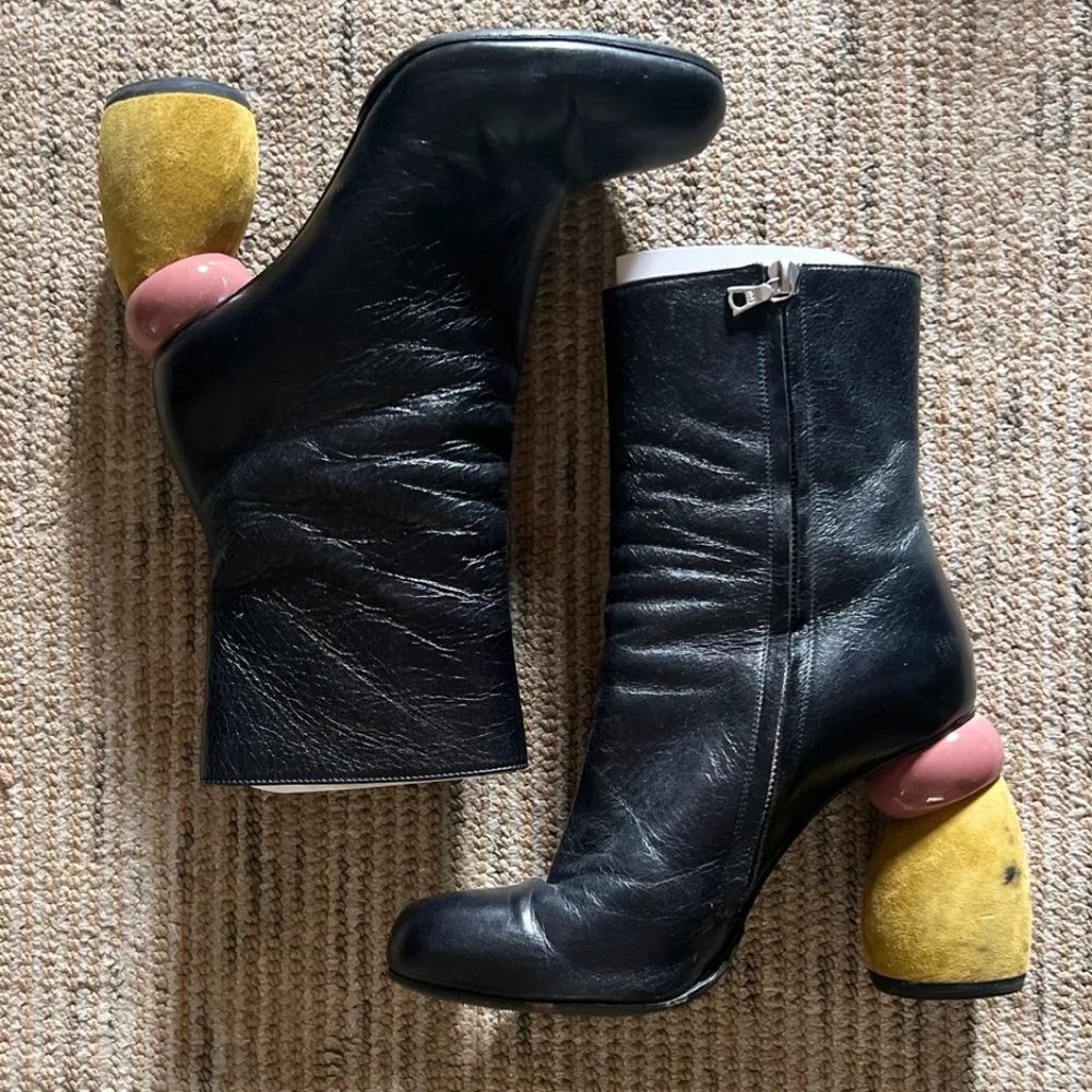 Dries Van Noten Colorblock Mid Boot